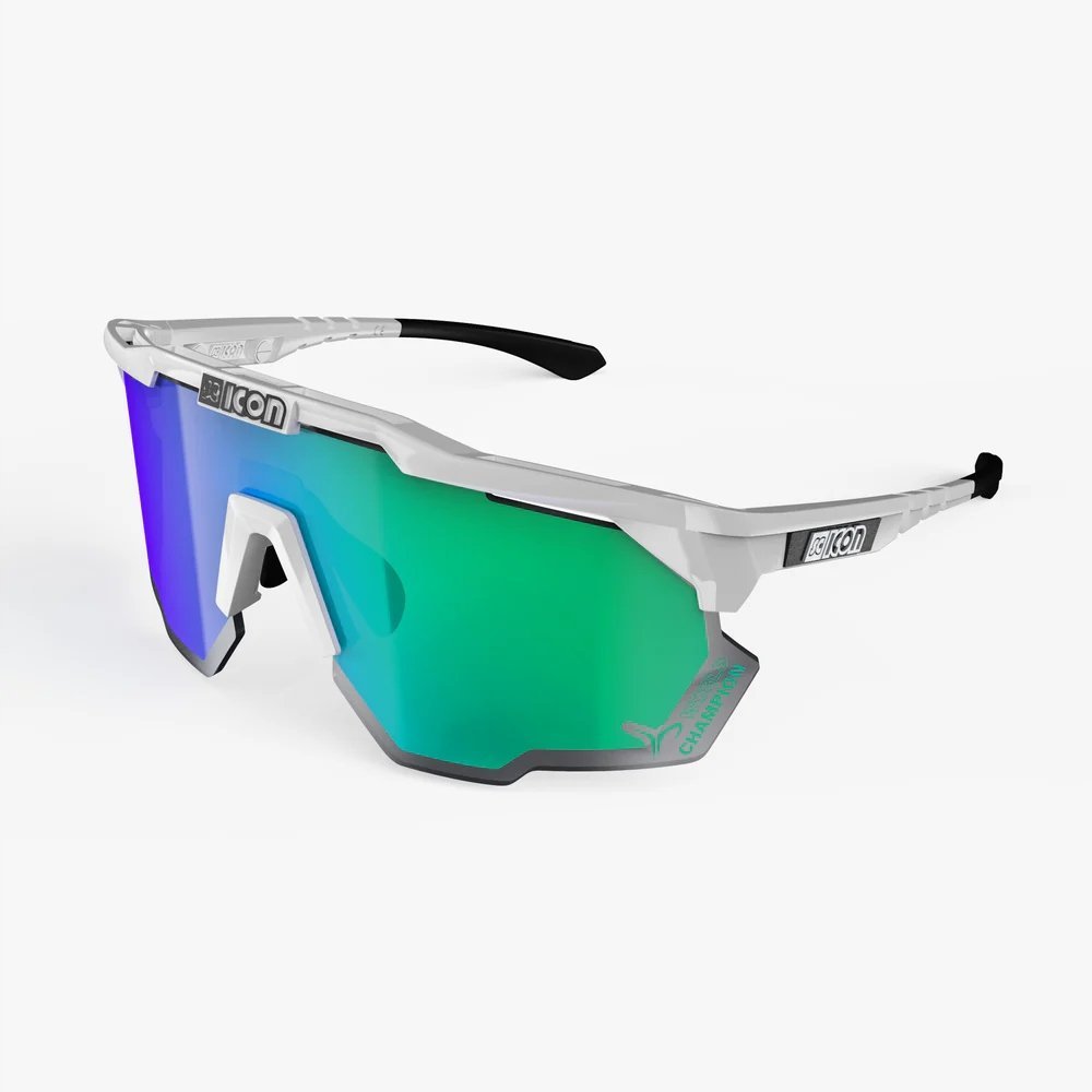 Okulary przeciwsłoneczne Scicon Aeroshade Kunken Transparent SCNPP Multimirror Green WC/CAT3 Transparent SCNPP Multimirror Green WC/CAT3