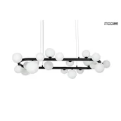 Lampy sufitowe - MOOSEE lampa wisząca ALURE OVAL 120 czarna/mleczna MSE1501100606/MILK - miniaturka - grafika 1