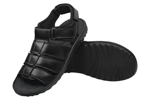 Sandały męskie COMFORTABEL 610248-1 Schwarz Czarne - Sandały męskie - miniaturka - grafika 3