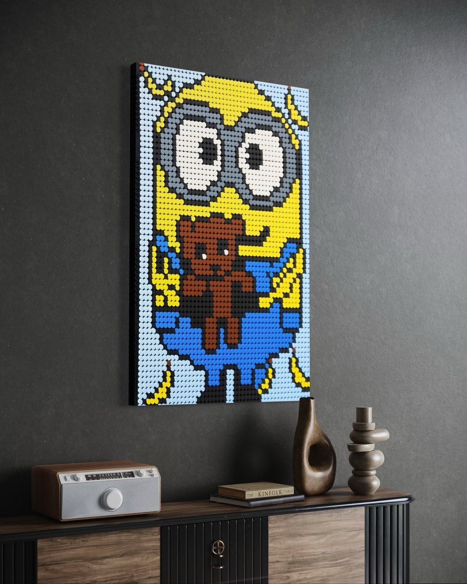 Minionki Klocki Obraz