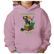 Bluzy dla dziewczynek - BLUZA DZIECIĘCA MINECRAFT 134-140 DLA DZIEWCZYNKI CHŁOPCA PREZENT - miniaturka - grafika 1