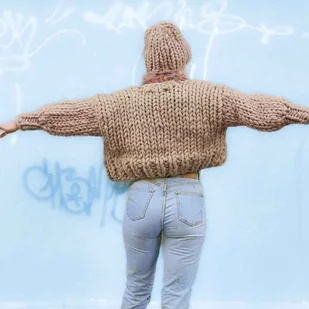 100% MERINO Kolorowy kardigan - Swetry damskie 100% MERINO Kolorowy kardigan - Swetry damskie - miniaturka - grafika 1