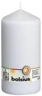 Bolsius Świeca pieńkowa 120H 20CM BIAŁA BOLSIUS8007 - Świece - miniaturka - grafika 1