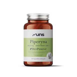 UNS Piperyna 10,5mg Ekstrakt 50:1 60vegcaps - Spalacze tłuszczu - miniaturka - grafika 1