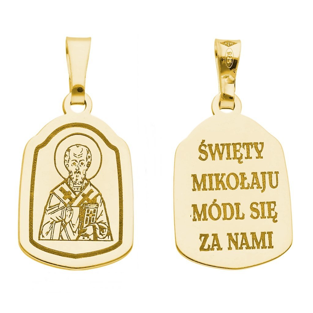 Medalik srebrny Ag 925 Święty Mikołaj MDC002G