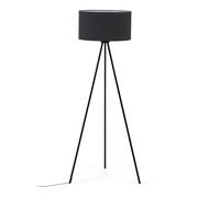 Lampy stojące - Czarna lampa stojąca z tekstylnym kloszem (wys. 157 cm) Ikia – Kave Home - miniaturka - grafika 1