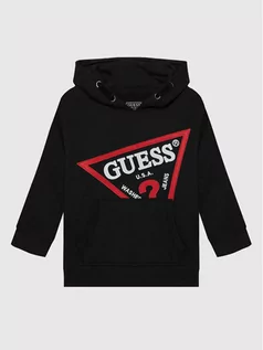 Bluzy dla chłopców - Guess Bluza L2YQ07 KAD70 Czarny Oversize - grafika 1