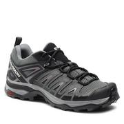 Buty trekkingowe damskie - Trekkingi Salomon X Ultra Pioneer Aero L47197300 Magnet/Black/Moonscape - miniaturka - grafika 1