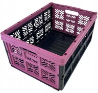 Pudła i pojemniki do przechowywania - Kosz składany ida 32 l fioletowy - miniaturka - grafika 1