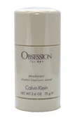 Dezodoranty i antyperspiranty męskie - Calvin Klein Obsession for Men, perfumowany dezodorant, 75 g - miniaturka - grafika 1