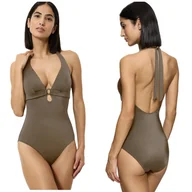 Stroje kąpielowe - Strój kąpielowy jednoczęściowy Triumph MIDNIGHT SWIM OP Khaki - 40 C - miniaturka - grafika 1