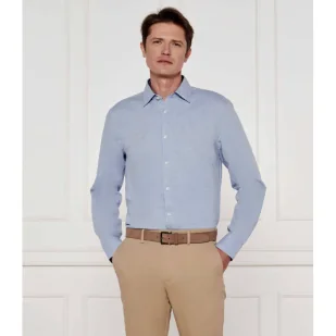 BOSS BLACK Lniana koszula C-HAL-kent-C3-223 Casual fit - Koszule męskie - miniaturka - grafika 1