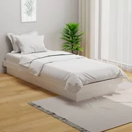 Łóżka - Lumarko Rama łóżka, biała, lite drewno, 75x190 cm, pojedyncza - miniaturka - grafika 1