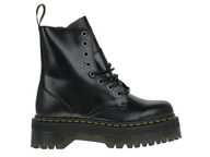 Botki damskie - Dr.Martens, Martensy damskie, Jadon Black Polished Smooth, 15265001, rozmiar 43 - miniaturka - grafika 1
