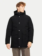 Kurtki męskie - Jack&Jones Parka Trek 12256992 Czarny Regular Fit - miniaturka - grafika 1