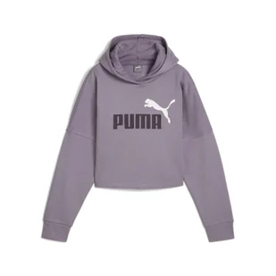 Młodzieżowa bluza o skróconym kroju z kapturem i logo Essentials PUMA - Odzież sportowa dziecięca - miniaturka - grafika 1