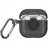 Akcesoria do słuchawek - Etui UNIQ Glase Pro do Apple AirPods 4 Lock Case dymny - miniaturka - grafika 1