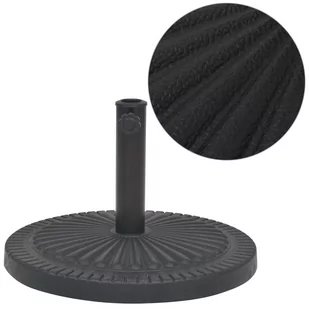vidaXL Podstawa do parasola, okrągła, czarna, 29 kg, z żywicy - Parasole ogrodowe - miniaturka - grafika 1