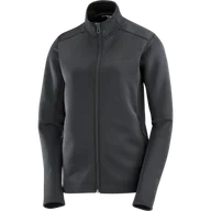 Bluzy sportowe damskie - BLUZA DAMSKA SALOMON OUTLINE WARM FZ W C22940 - miniaturka - grafika 1