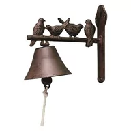 Dekoracje domu - Esschert Design Żeliwny dzwonek do drzwi z ptaszkami DD.15242 - miniaturka - grafika 1