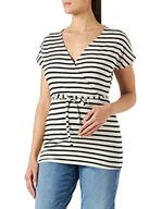 Koszulki i topy damskie - Noppies Damski top pielęgniarski krótki rękaw pasek kirby T-shirt, Czarny - P090, 34 PL - miniaturka - grafika 1