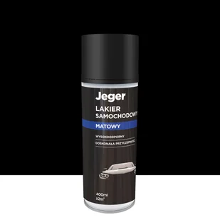 Lakier samochodowy w sprayu 0.4 l czarny matowy Jeger - Farby i lakiery w sprayu - miniaturka - grafika 1