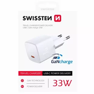SWISSTEN Ładowarka sieciowa USB-C 33W GaN Charge - Ładowarki do telefonów - miniaturka - grafika 3