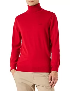 Swetry męskie - Lacoste Sweter męski, Czerwony, M - grafika 1