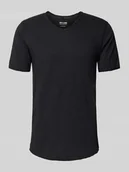 Koszulki męskie - T-shirt o kroju regular fit z czystej bawełny model ‘BENNE LONGY’ - miniaturka - grafika 1