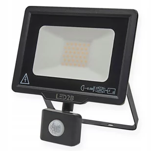Kobi LIGHT SPÓŁKA Z OGRANICZONA ODPOWIEDZIALNOŚCIĄ Naświetlacz LED z czujnikiem 3 zakresy regulacji 30W b.zimna 6000K 2400lm MH LED2B obudowa czarna IP65 - Akcesoria do oświetlenia - miniaturka - grafika 1