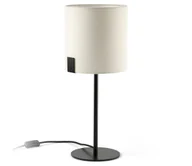 Lampy stojące - FARO 20054 - Lampa stołowa NILA 1xE27/15W/230V kremowa/czarna - miniaturka - grafika 1