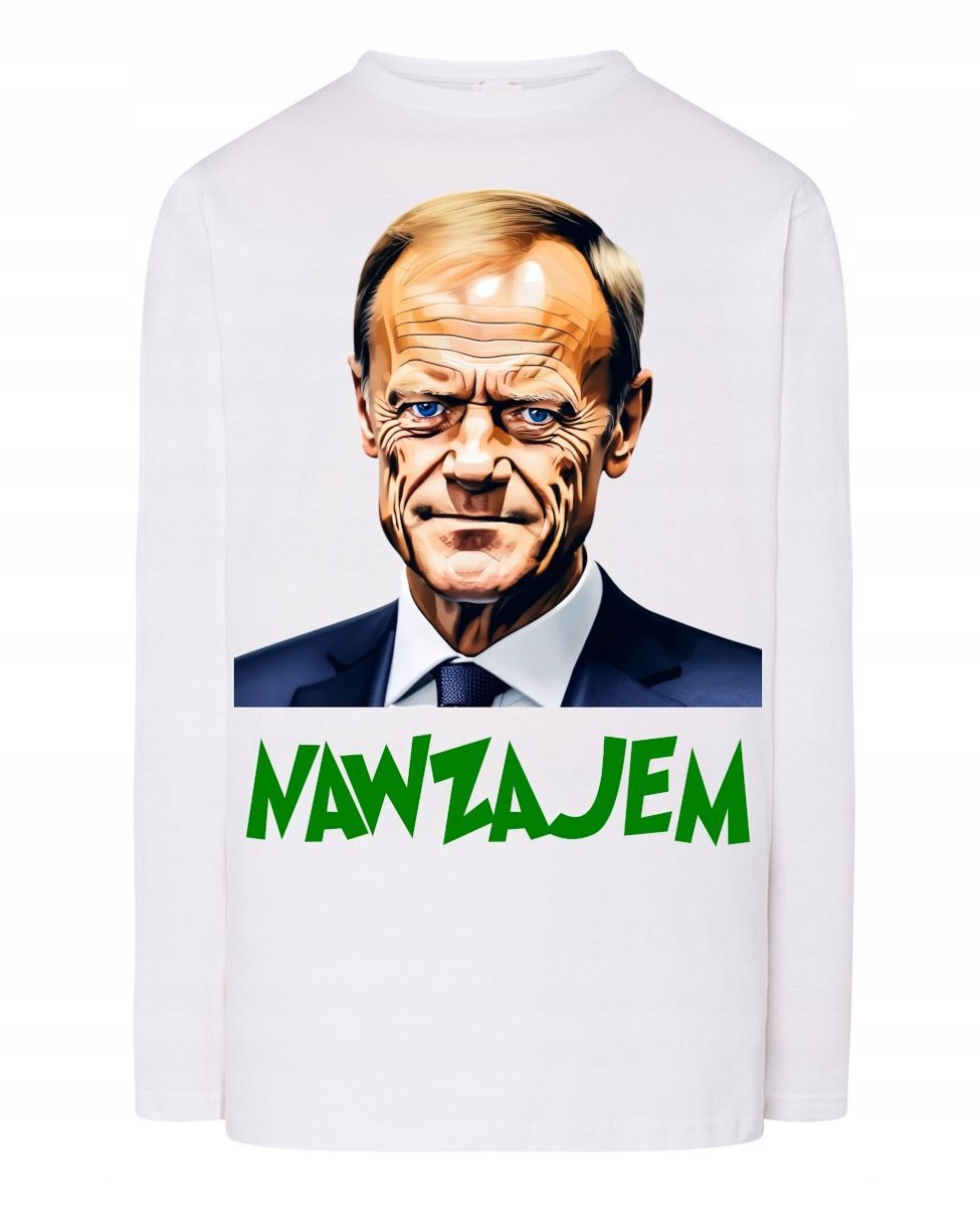 Longsleeve męski Świąteczny Nadruk Nawzajem Tusk Śmieszne r.XXL