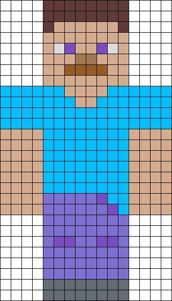 Naklejki na ścianę Minecraft STEVE ART Vintage Retro 90x60