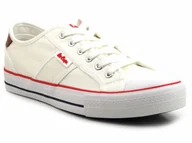 Trampki męskie - Trampki męskie przed kostkę - LEE COOPER 22-31-0863M, białe - Lee Cooper - miniaturka - grafika 1