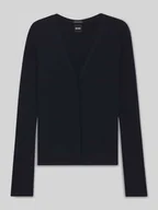 Swetry damskie - Kurtka z dzianiny o kroju slim fit z żywej wełny - miniaturka - grafika 1