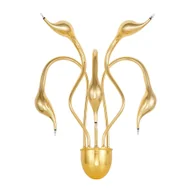 Lampy ścienne - LAMPA ŚCIENNA KINKIET NOWOCZESNY ZŁOTY MAGICA W5 - miniaturka - grafika 1