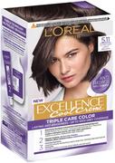 Farby do włosów i szampony koloryzujące - L'Oréal Paris Excellence Ultra Farba do włosów Ash Light Brown 5.11 - miniaturka - grafika 1