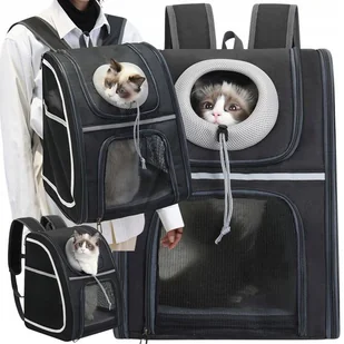 Plecak Dla Kota Psa Transporter Torba Petsmart Nosidlo Dla Zwierzat Czarny - Torebki damskie - miniaturka - grafika 1