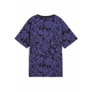 Damska koszulka ESS NATURE 2.0 Relaxed AOP PUMA Blue Crystal - Koszulki sportowe damskie - miniaturka - grafika 1