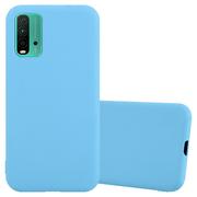 Etui i futerały do telefonów - Pokrowiec Do Xiaomi RedMi 9T / POCO M3 Etui w CANDY NIEBIESKI TPU Silikon Obudowa Case Cover Ochronny Plecki Cadorabo - miniaturka - grafika 1