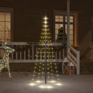 Choinki - Choinka LED na maszt Ciepła biel 108 diod LED 180 cm - miniaturka - grafika 1