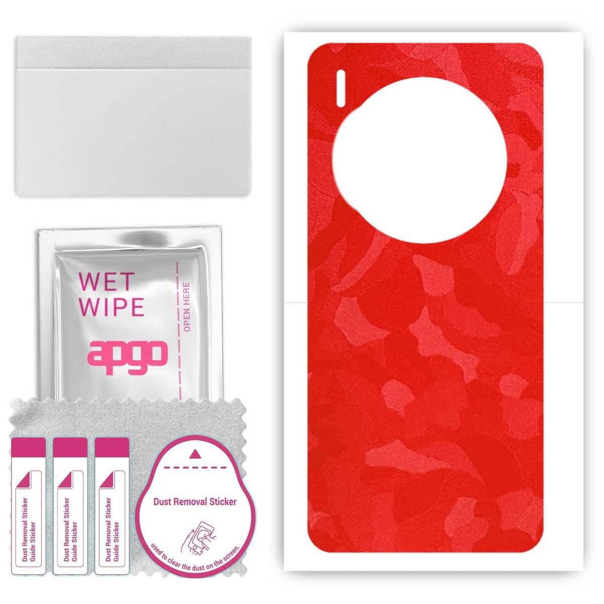 Folia naklejka skórka strukturalna na TYŁ do ZTE Nubia Z60S Pro - Moro Camo Czerwony - apgo SKINS