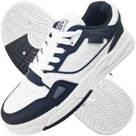 Sneakersy damskie - Buty sportowe Damskie Big Star biało czarne sneakersy Trampki NN274669 39 - miniaturka - grafika 1