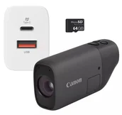 Aparaty Cyfrowe - Canon PowerShot ZOOM ESSENTIAL KIT Czarny - miniaturka - grafika 1