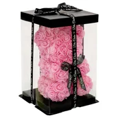 Figurki dekoracyjne - Empik Gifts, Różany Miś, Różany, 33 cm - miniaturka - grafika 1