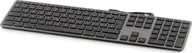 Klawiatury - LMP Large Font USB Keyboard 110 keys wired USB keyboard with 2x USB and aluminum upper cover - German - space gray 24263 - miniaturka - grafika 1