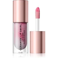 Kremy do twarzy - Makeup Revolution Ceramide Swirl nawilżający błyszczyk do ust odcień Pure Gloss Clear 4,5 ml - miniaturka - grafika 1