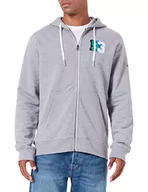 Bluzy męskie - Pepe Jeans Pascal Zip bluza męska, szary (Grey Marl), XXL - miniaturka - grafika 1