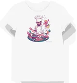 Koszulki i topy damskie - Koszulka damska biała z motywem kucharza w stylu marzeń technokolorowych XL - miniaturka - grafika 1