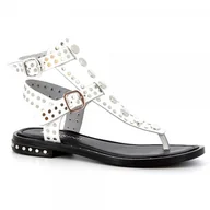 Klapki i japonki damskie - Białe sandały japonki CARINII - Carinii - miniaturka - grafika 1